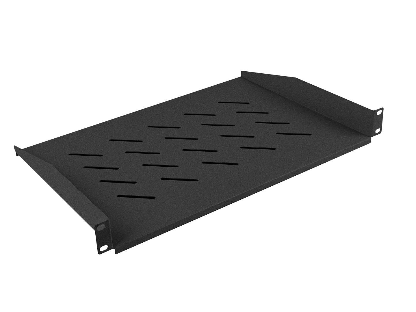 Lanberg AK-1008-B, Regalboden, Schwarz, 20 kg, 1U, 48,3 cm (19 Zoll), 482,6 mm