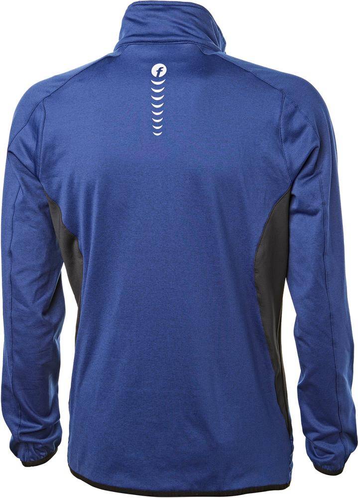 FORTIS Tech-Fleecepullover Elements kornblau/schwarzmeliert Gr. M