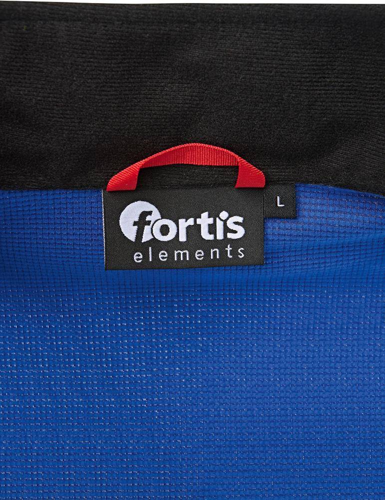 FORTIS Tech-Fleecepullover Elements kornblau/schwarzmeliert Gr. M