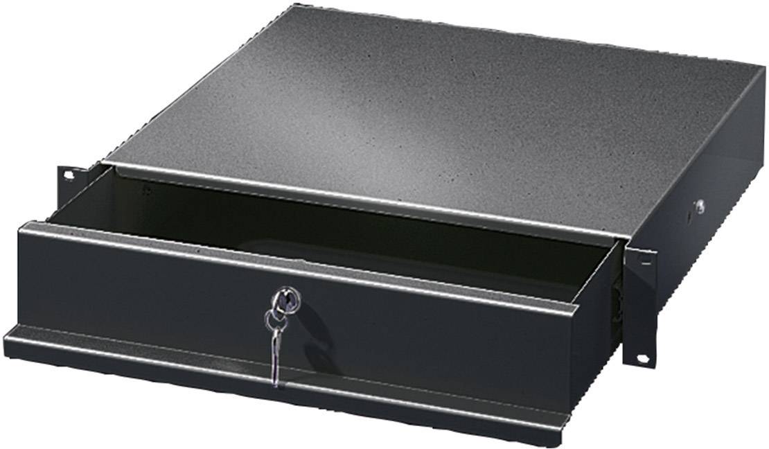 Rittal 5502.305 19 Zoll Netzwerkschrank-Schublade 2 HE Schwarz
