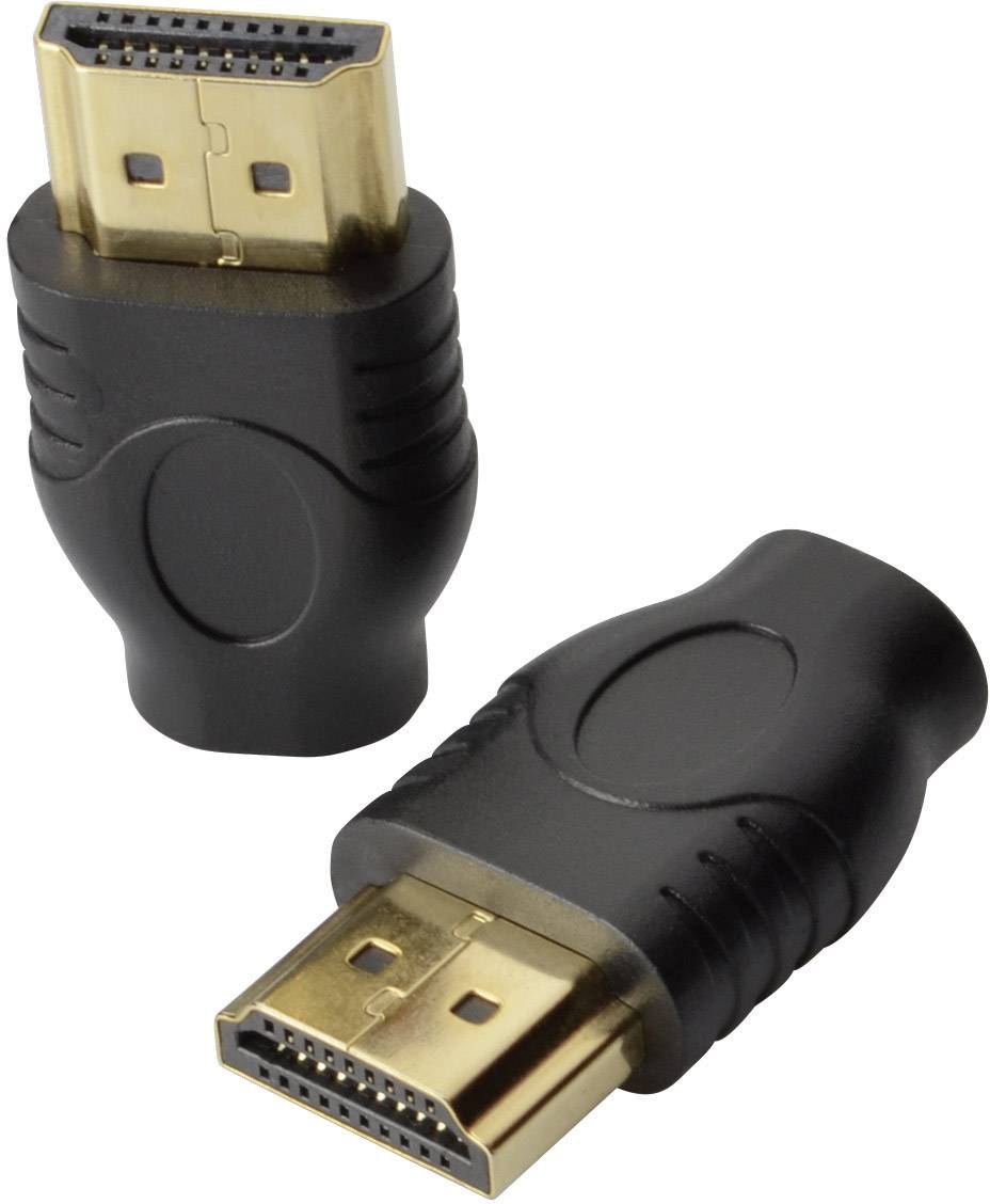 SpeaKa Professional SP-7869748 HDMI Adapter [1x HDMI-Stecker - 1x HDMI-Buchse D Micro] Schwarz