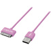 LogiLink Apple iPad/iPhone/iPod Anschlusskabel [1x USB 2.0 Stecker A - 1x Apple Dock-Stecker 30pol.] 1.00 m Pink