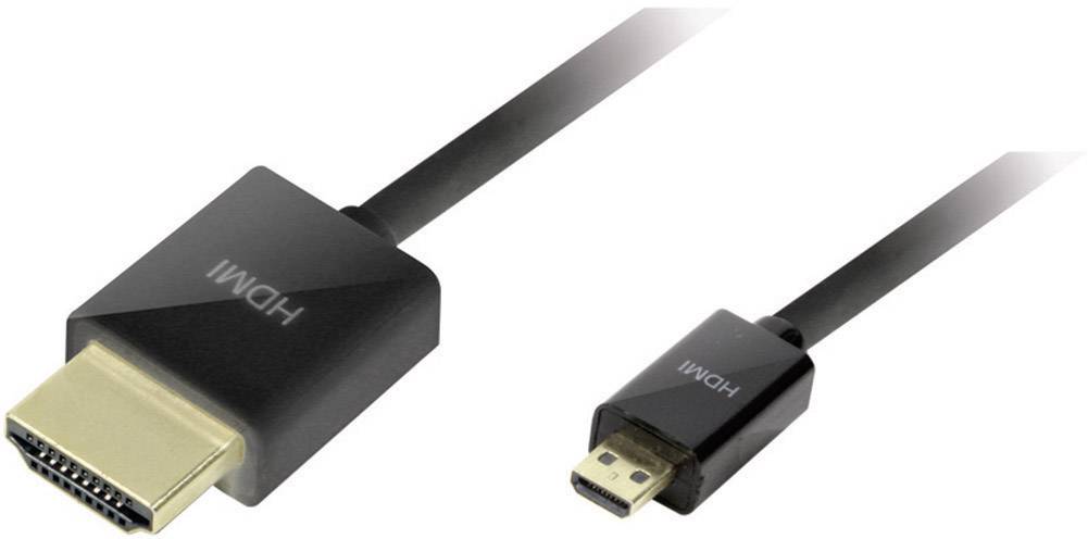 LogiLink HDMI Anschlusskabel 1.50 m Schwarz CH0048 Audio Return Channel, vergoldete Steckkontakte, 4K UHD HDMI-Kabel
