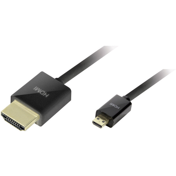 LogiLink HDMI Anschlusskabel  1.50 m Schwarz CH0048 Audio Return Channel, vergoldete Steckkontakte, Ultra HD (4k) HDMI