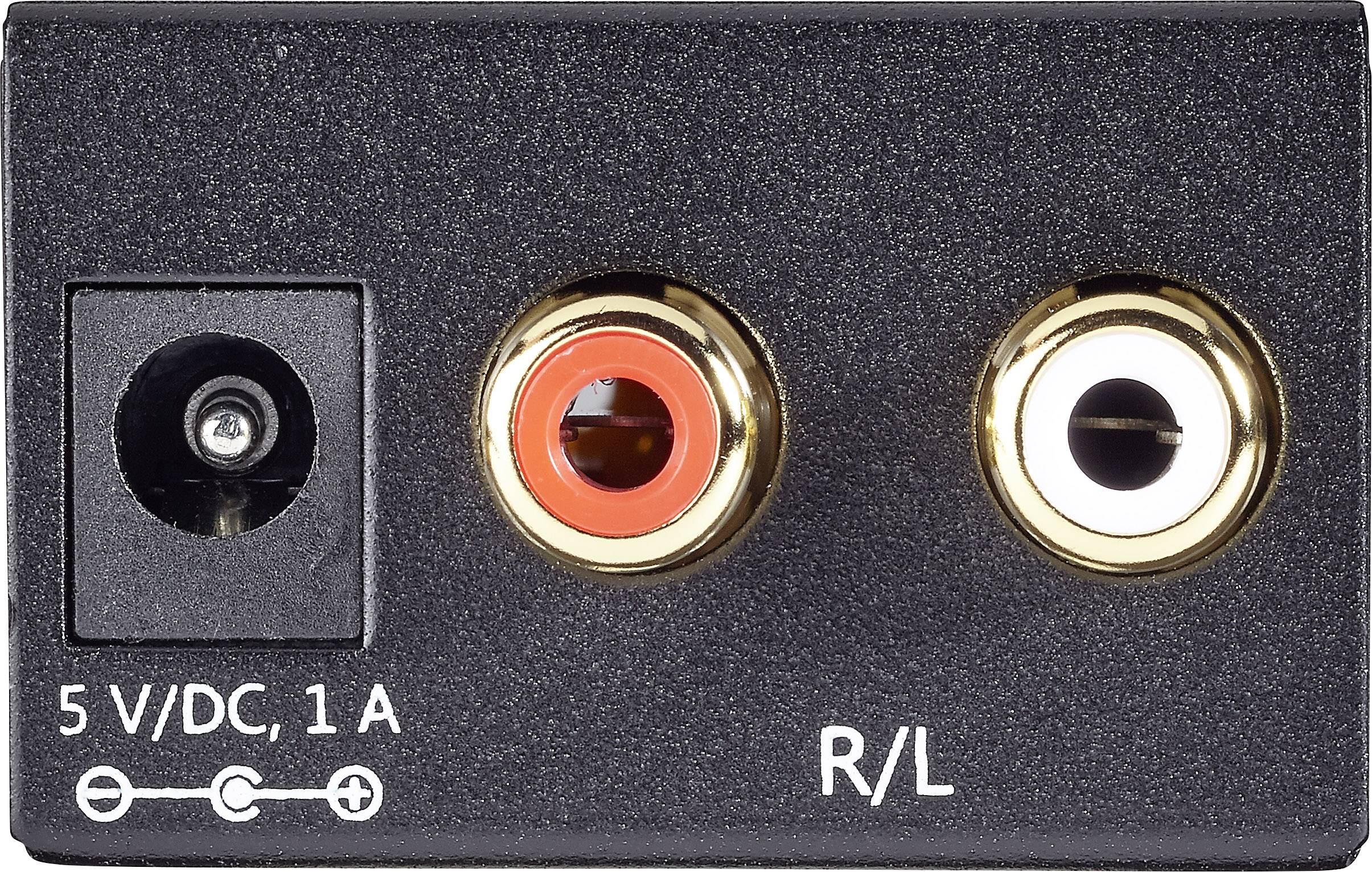 SpeaKa Professional AV Konverter [Toslink, Cinch-Digital - Cinch] SP-DAC-TKC