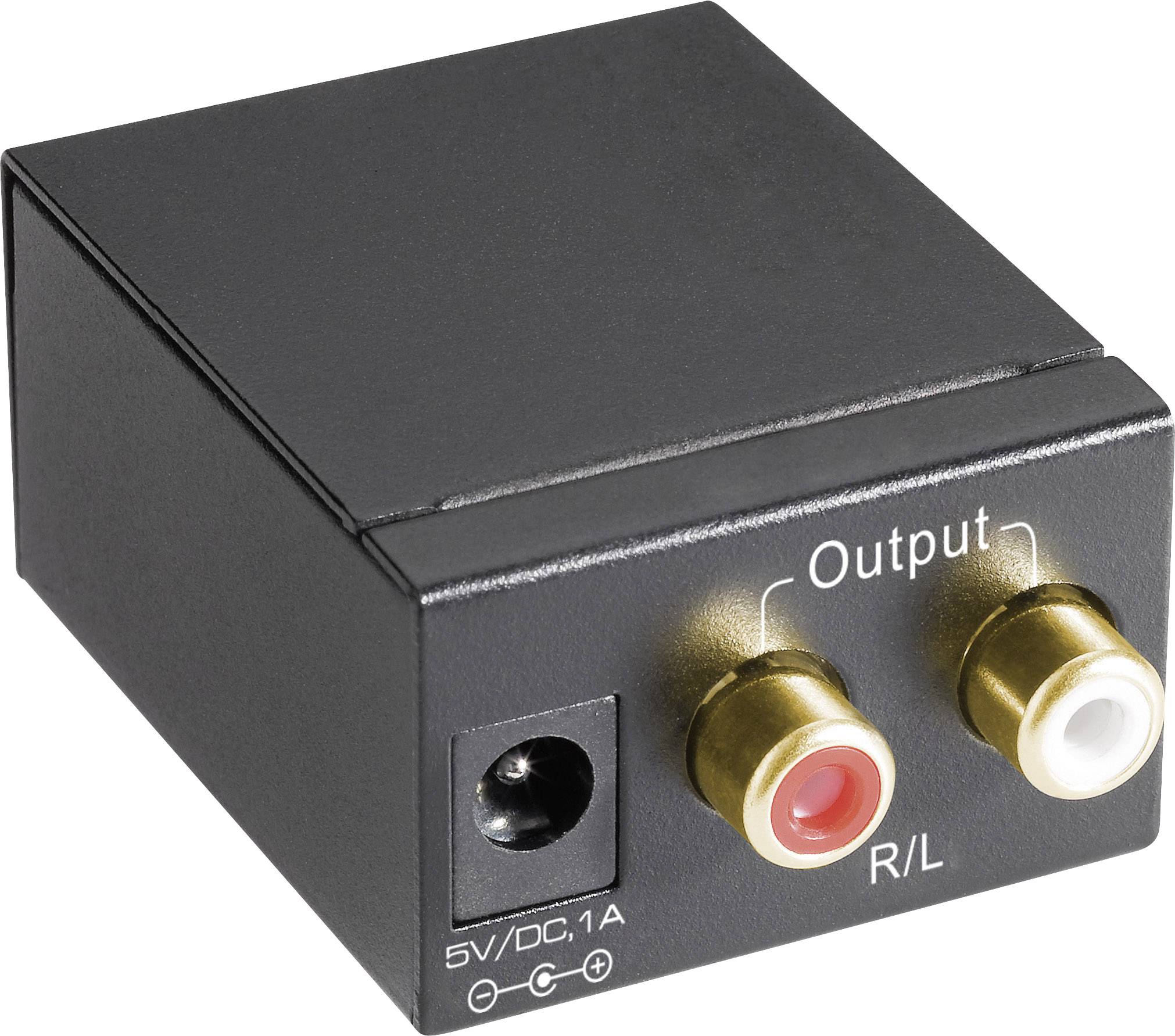 SpeaKa Professional AV Konverter SP-DAC-TKC [Toslink, Cinch-Digital - ]