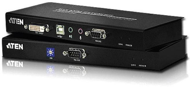 ATEN CE600 DVI, USB-A (USB 2.0) Extender (Verlängerung) über Netzwerkkabel RJ45 60 m