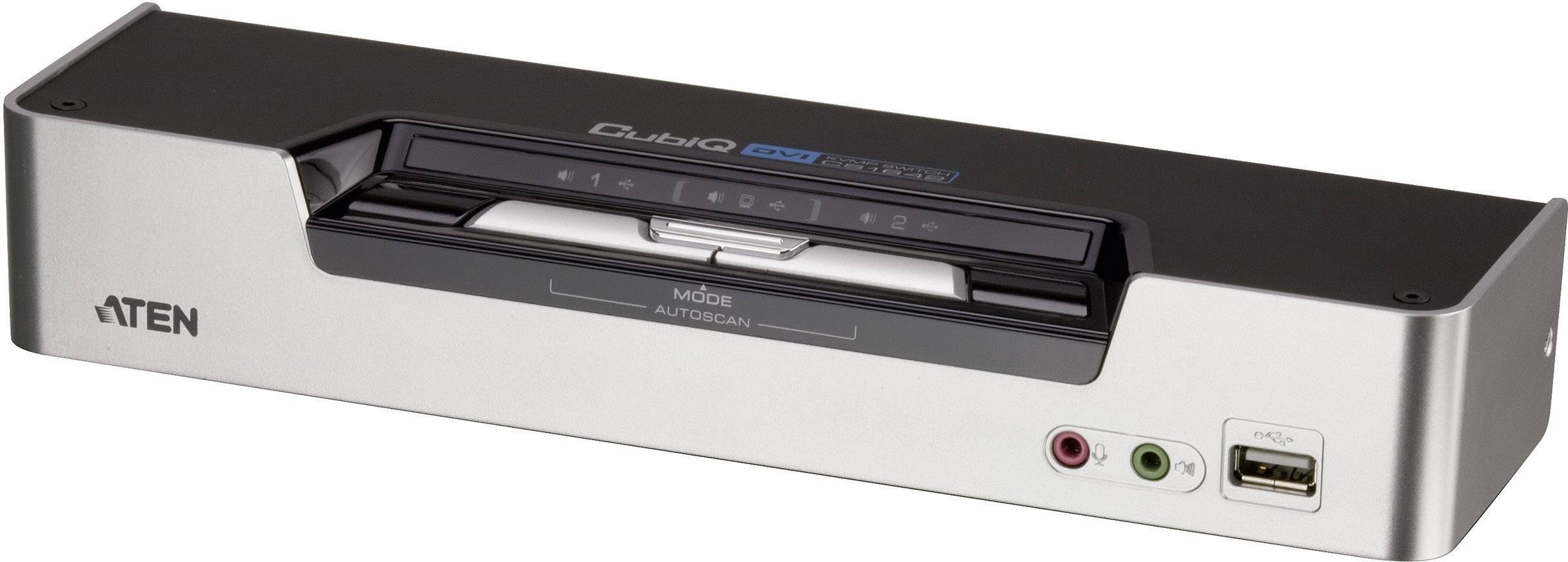 ATEN CS1642A USB-KVMP-Switch mit Dual Port für zwei DVI-Monitore