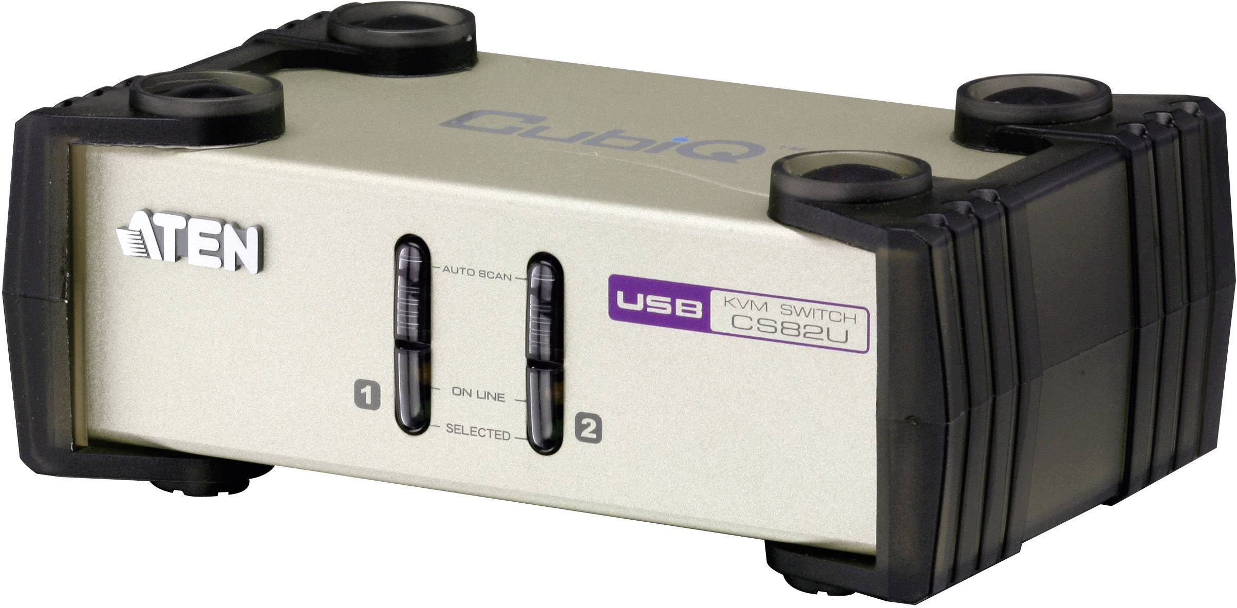 ATEN CS82U 2 Port KVM-Umschalter VGA USB, PS/2 2048 x 1536 Pixel