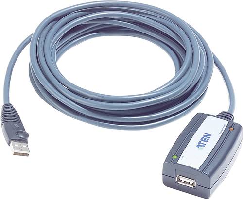 ATEN USB 2.0 Verlängerungskabel [1x USB 2.0 Stecker A - 1x USB 2.0 Buchse A] 5.00m Schwarz