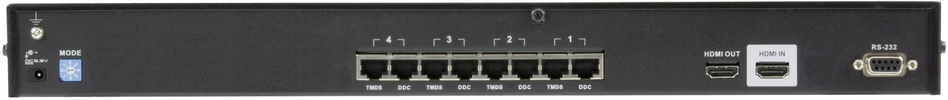 ATEN VS1804T-AT-G 4 Port HDMI-Splitter 1920 x 1080 Pixel Schwarz