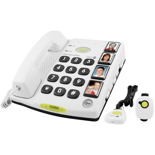 Doro Secure 347 Schnurgebundenes Seniorentelefon Optische Anrufsignalisierung, Freisprechen kein Di
