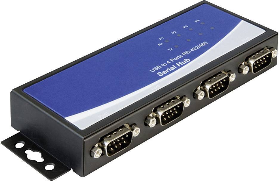 Delock USB 2.0 Adapter [4x D-SUB-Buchse 9pol. - 1x USB 2.0 Buchse B] 87587