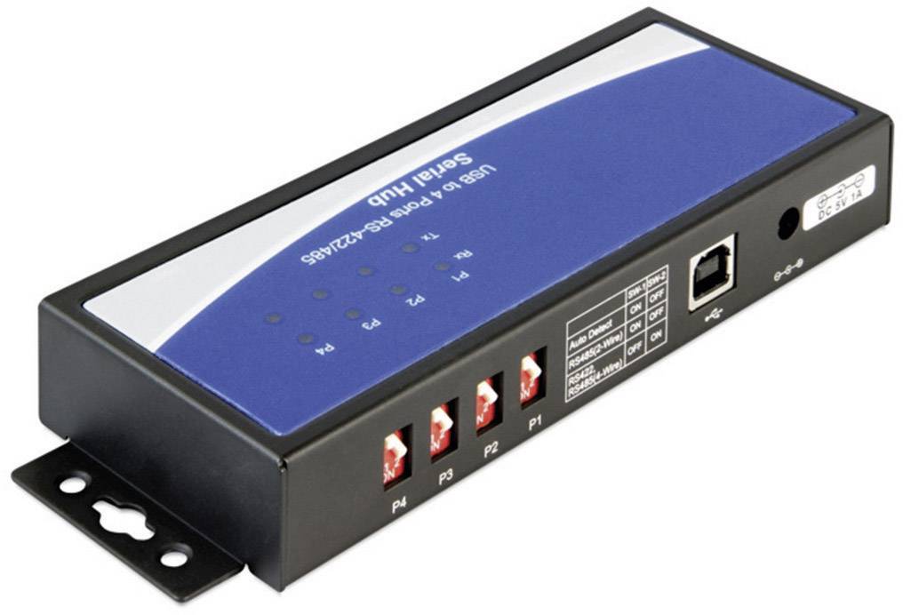 Delock USB 2.0 Adapter [4x D-SUB-Buchse 9pol. - 1x USB 2.0 Buchse B] 87587