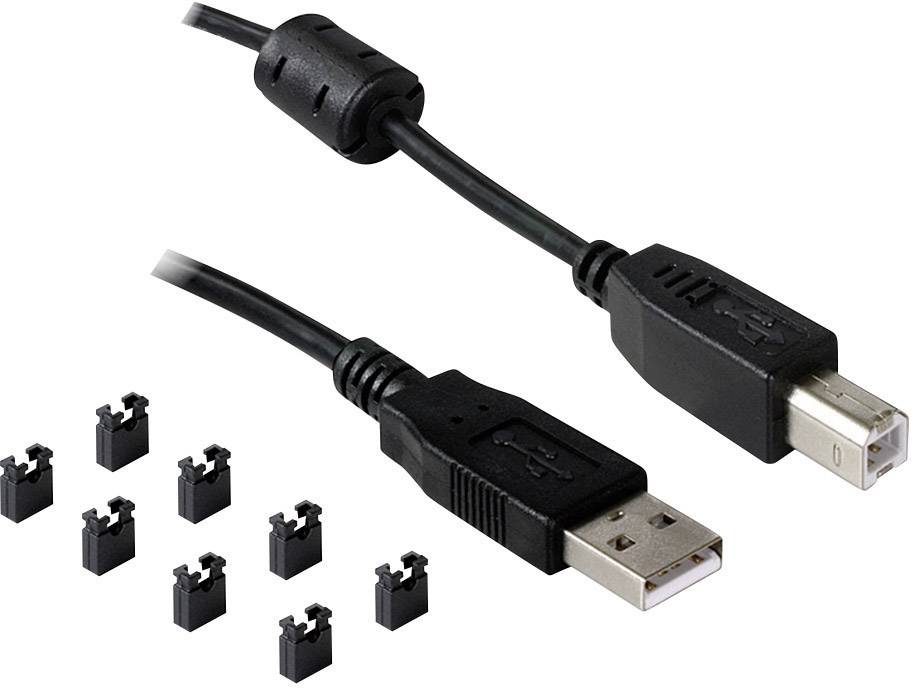 Delock USB 2.0 Adapter [4x D-SUB-Buchse 9pol. - 1x USB 2.0 Buchse B] 87587