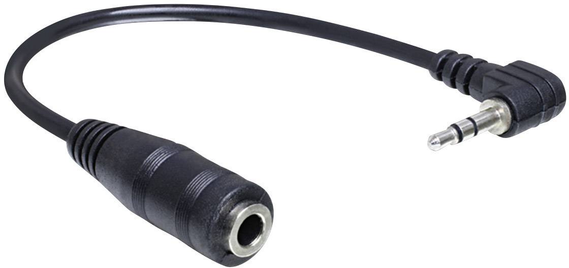 Delock 65397 Kabel Klinke Audio Adapter [1x Klinkenstecker 2.5 mm - 1x Klinkenbuchse 3.5 mm] Schwarz