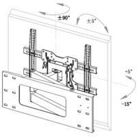 SpeaKa Professional TV-Wandhalterung Ausziehbar, Integrierte Wasserwaage 81,3cm (32") - 165,1cm (65") Neigbar+Schwenkbar SpeaKa Professional TV-Wandhalterung Ausziehbar, Integrierte Wasserwaage 81,3cm (32") - 165,1cm (65") Neigbar+Schwenkbar