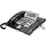Auerswald COMfortel 1600 Systemtelefon, ISDN Headsetanschluss, Freisprechen, Touchscreen Beleuchtetes Display Schwarz, Silber
