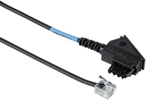 Hama DSL Anschlusskabel [1x TAE-F-Stecker - 1x RJ11-Stecker 6p2c] 3.00m Schwarz