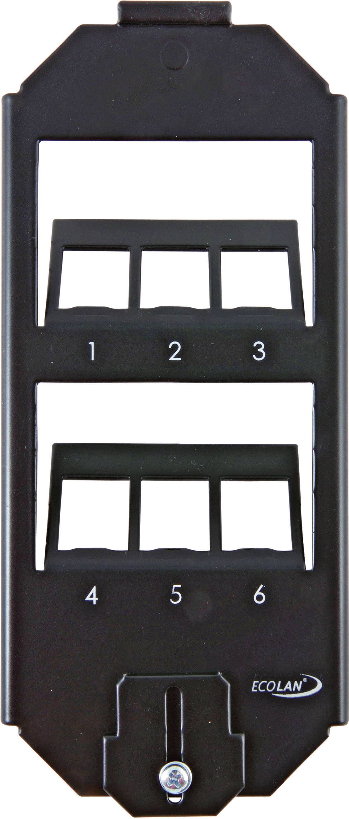 EFB Elektronik  Hutschienenadapter 6-fach Schwarz