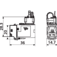 Metz Connect 130B23-E RJ45-Einbaumodul Keystone CAT 6a 1St. Metz Connect 130B23-E RJ45-Einbaumodul Keystone CAT 6a 1St.