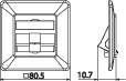 BTR CAT 6A RAL 1013 UP-NETZWERKDOSE 1X