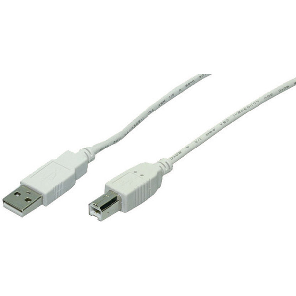 Goobay USB-Kabel USB 2.0 USB-A Stecker, USB-B Stecker 5.00 m Grau