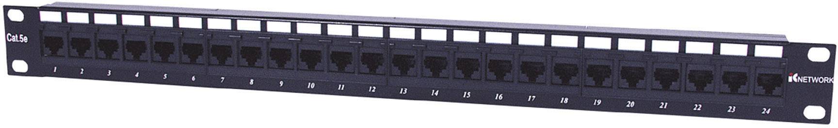 Intellinet 513555 24 Port Netzwerk-Patchpanel 483 mm (19") CAT 5e 1 HE Bestückt