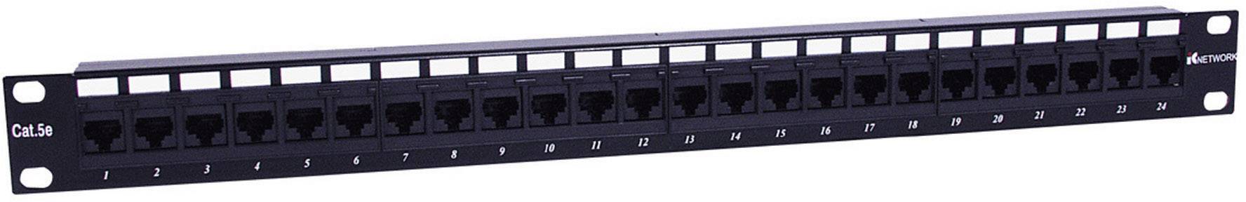 Intellinet 513555 24 Port Netzwerk-Patchpanel 483mm (19") CAT 5e 1 HE Bestückt