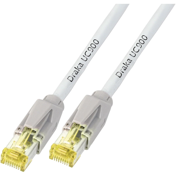 DRAKA K8560GR.30 RJ45 Netzwerkkabel, Patchkabel CAT 6a S/FTP 30.00 m Grau Flammwidrig, mit Rastnasenschutz 1 St. DRAKA K8560GR.30 RJ45 Netzwerkkabel, Patchkabel CAT 6a S/FTP 30.00 m Grau Flammwidrig, mit Rastnasenschutz 1 St.