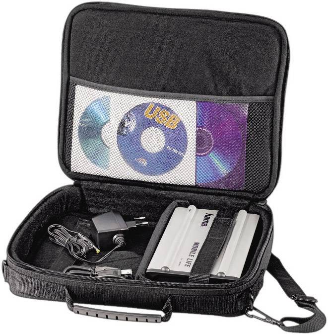 Hama 78339 Gr. L Festplatten-Tasche 8.9 cm (3.5 Zoll) Schwarz