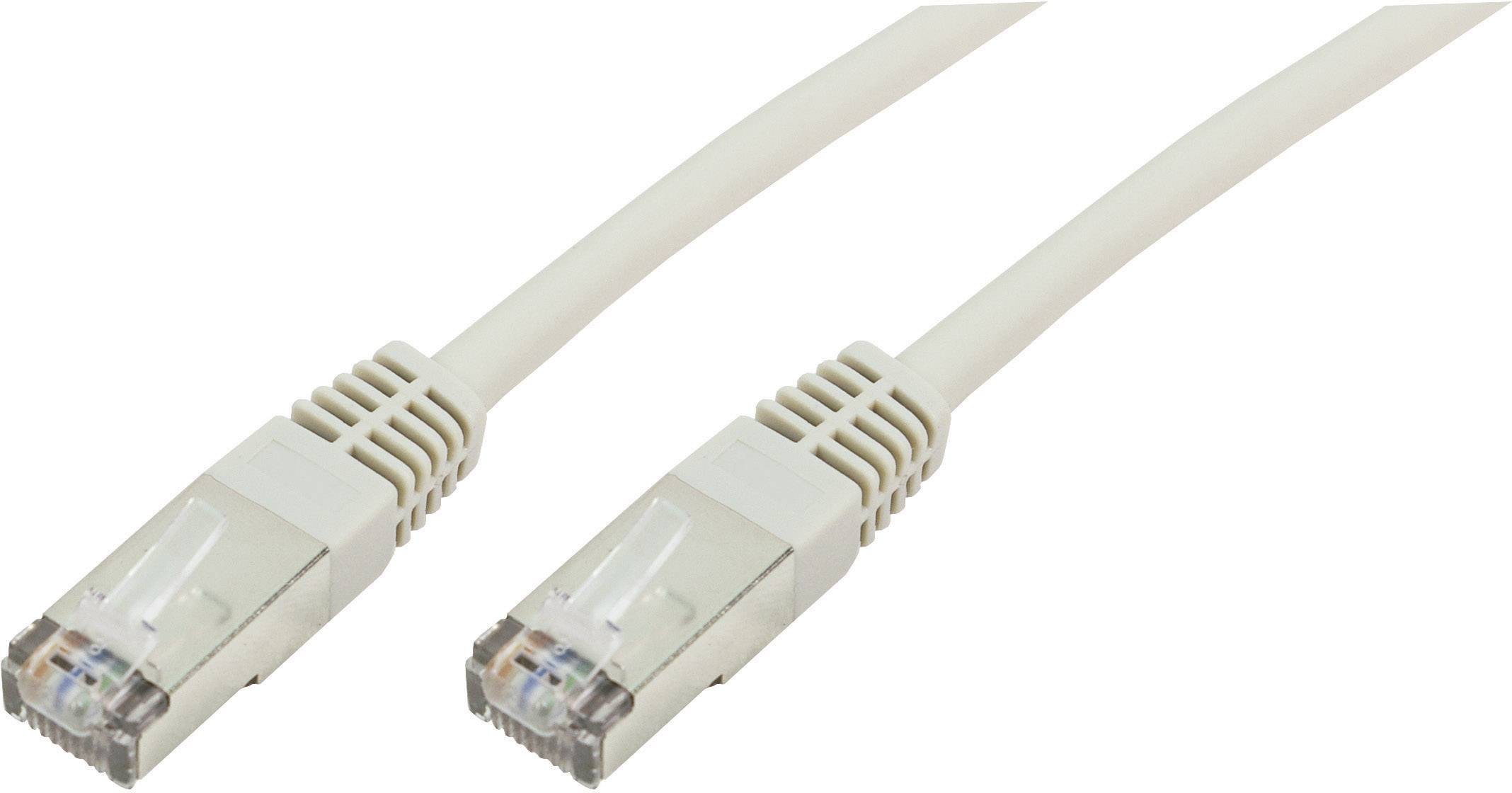 Ein weißes Ethernet-Kabel mit zwei RJ45-Steckern, verwendet für kabelgebundene Netzwerkverbindungen.