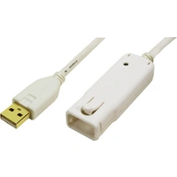 LogiLink USB-Kabel USB 2.0 USB-A Stecker, USB-A Buchse 12.00m Weiß vergoldete Steckkontakte, UL-zertifiziert UA0092 LogiLink USB-Kabel USB 2.0 USB-A Stecker, USB-A Buchse 12.00m Weiß vergoldete Steckkontakte, UL-zertifiziert UA0092