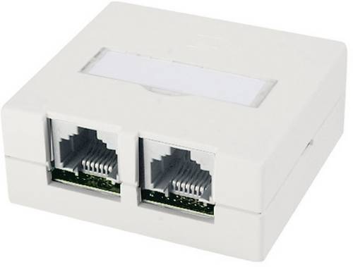 Telegrtner Anschlussdose VAD Kat6 Ea 2 x RJ45 geschirmt - 1 Stck (J00023A0056) (J00023A0056)