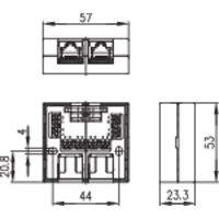 Telegärtner Netzwerkdose Aufputz CAT 6 Reinweiß Telegärtner Netzwerkdose Aufputz CAT 6 Reinweiß
