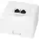 LogiLink Netzwerkdose Aufputz CAT 6 2 Port Weiß LogiLink Netzwerkdose Aufputz CAT 6 2 Port Weiß