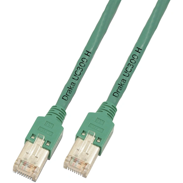 DRAKA K8073.3 RJ45 Netzwerkkabel, Patchkabel CAT 5e F/UTP 3.00 m Grün Flammwidrig 1 St. DRAKA K8073.3 RJ45 Netzwerkkabel, Patchkabel CAT 5e F/UTP 3.00 m Grün Flammwidrig 1 St.