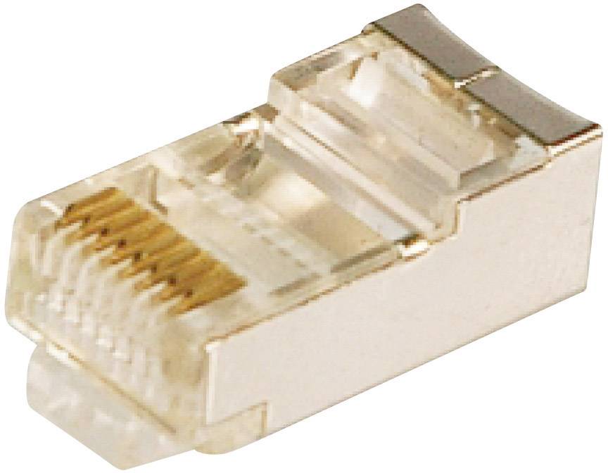 LogiLink RJ45-Modularstecker CAT 5e MP0003 Stecker, gerade Pole: 8P8C Silber 100 St.