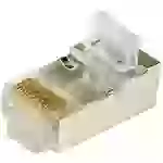 LogiLink RJ45-Modularstecker CAT 5e, geschirmt MP0004 Stecker, gerade Pole: 8P8C Silber 100St. LogiLink RJ45-Modularstecker CAT 5e, geschirmt MP0004 Stecker, gerade Pole: 8P8C Silber 100St.