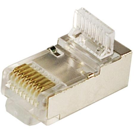 Logilink Rj45 Modularstecker Cat 5e Geschirmt Stecker Gerade Pole 8p8c Silber Mp0004 100st A037 Voelkner Direkt Gunstiger