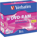 Verbatim 43450 DVD-RAM Rohling 4.7 GB 5 St. Jewelcase Antikratzbeschichtung