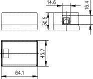 Telegärtner Netzwerkdose Aufputz Unbestückt 1 Port Alpinweiß