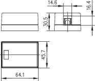 Telegärtner Netzwerkdose Aufputz Unbestückt 1 Port Alpinweiß