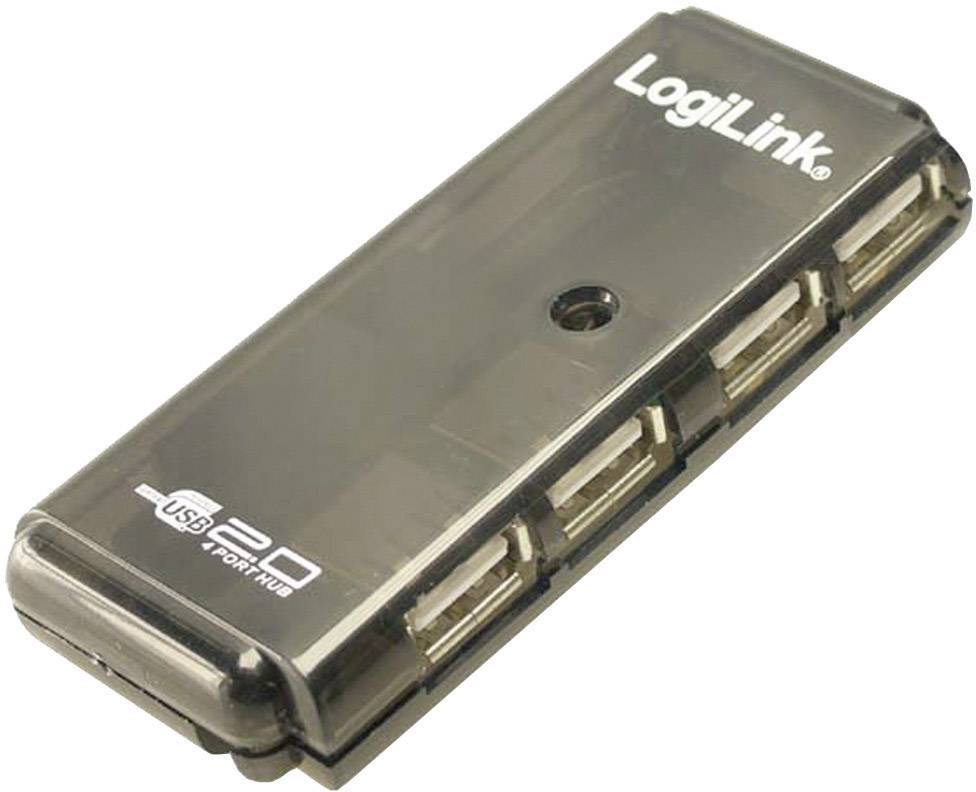 LogiLink UH0001A USB-Hub 4 Port USB-A (USB 2.0) Grau UH0001A