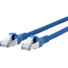 Metz Connect 1308451544-E RJ45 Câble réseau, câble patch CAT 6a S/FTP 1.50 m bleu avec cliquet d'encastrement 1 pc(s)