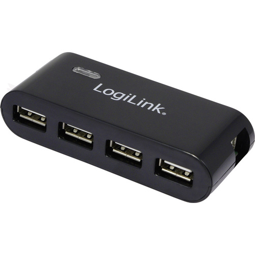 LogiLink UA0085 4 Port USB 2.0-Hub Schwarz