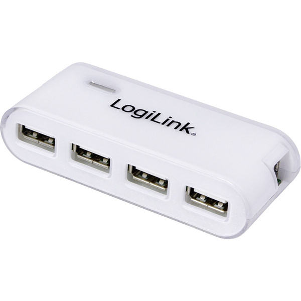 LogiLink UA0086 4 Port USB 2.0-Hub Weiß