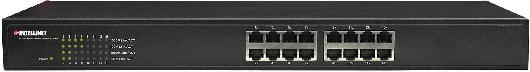 Intellinet 524148 19 Zoll Netzwerk-Switch 16 Port 1 GBit/s