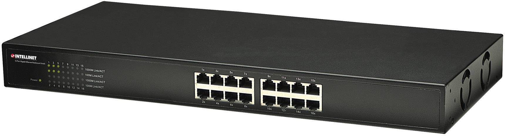 Intellinet 524148 19 Zoll Netzwerk-Switch 16 Port 1 GBit/s