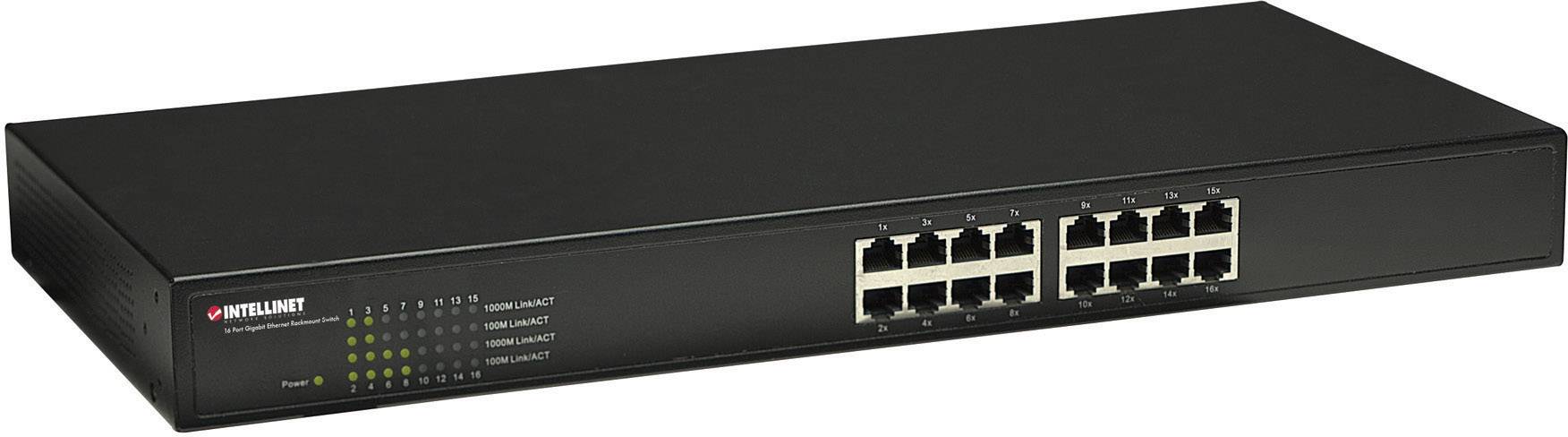 Intellinet 524148 19 Zoll Netzwerk-Switch 16 Port 1 GBit/s